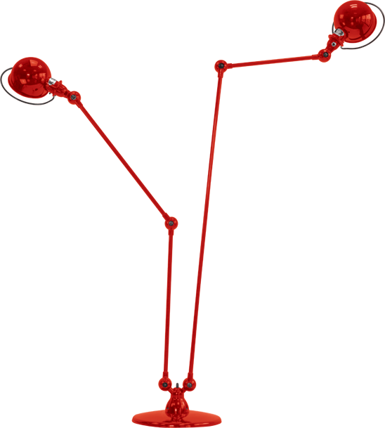 Loft Double Floor Lamp Clipart (548x609), Png Download