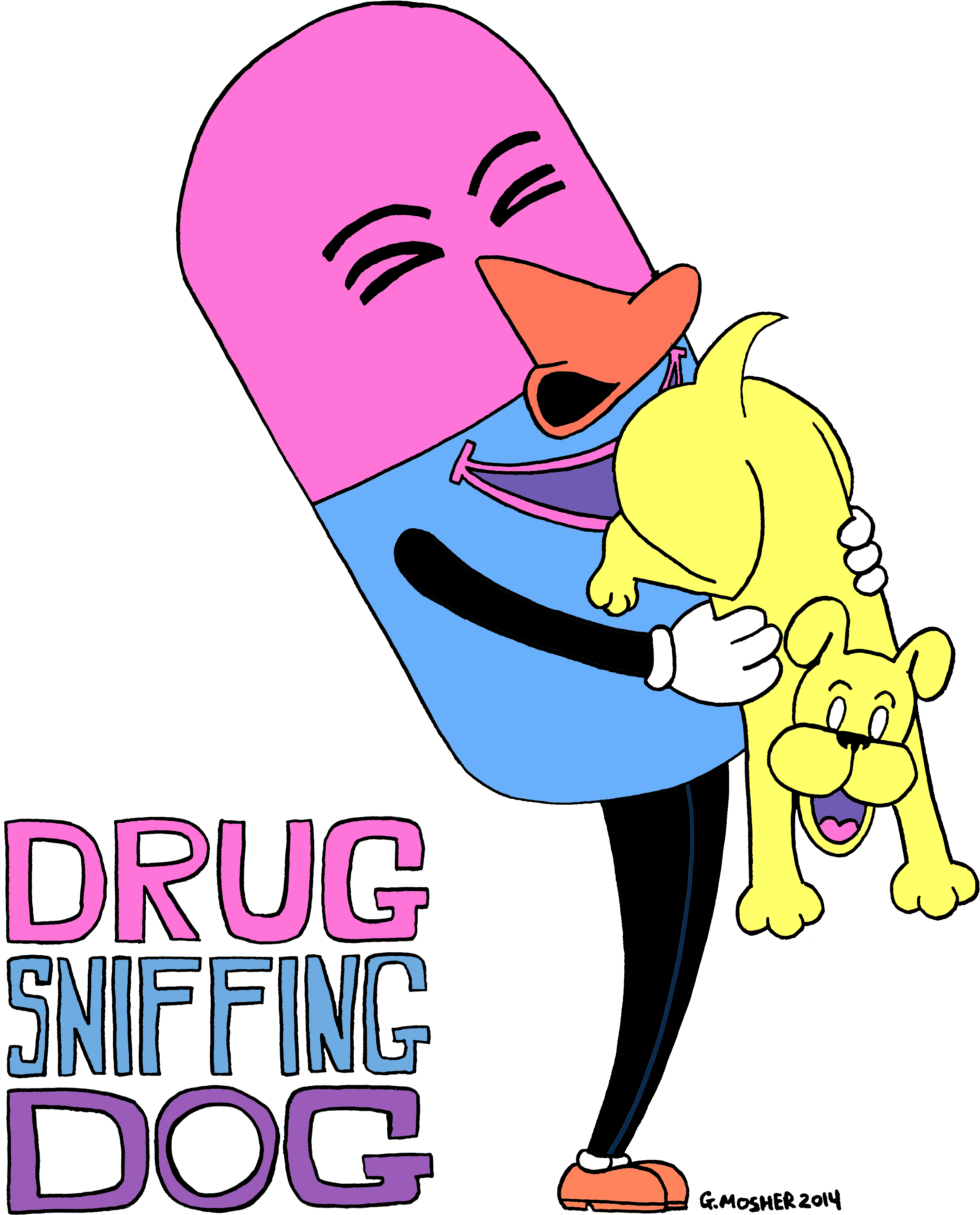 A Salute To Dogs And The Drugs That Love To Sniff Them Clipart (3000x3900), Png Download