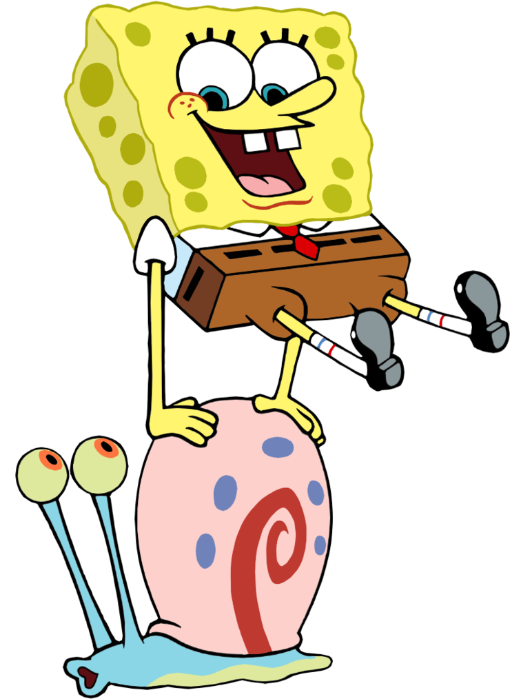 Advice Pictures Of Spongebob And Gary The Snail Spongebob Clipart (740x1014), Png Download