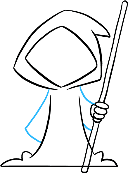 How To Draw Grim Reaper Clipart (680x678), Png Download