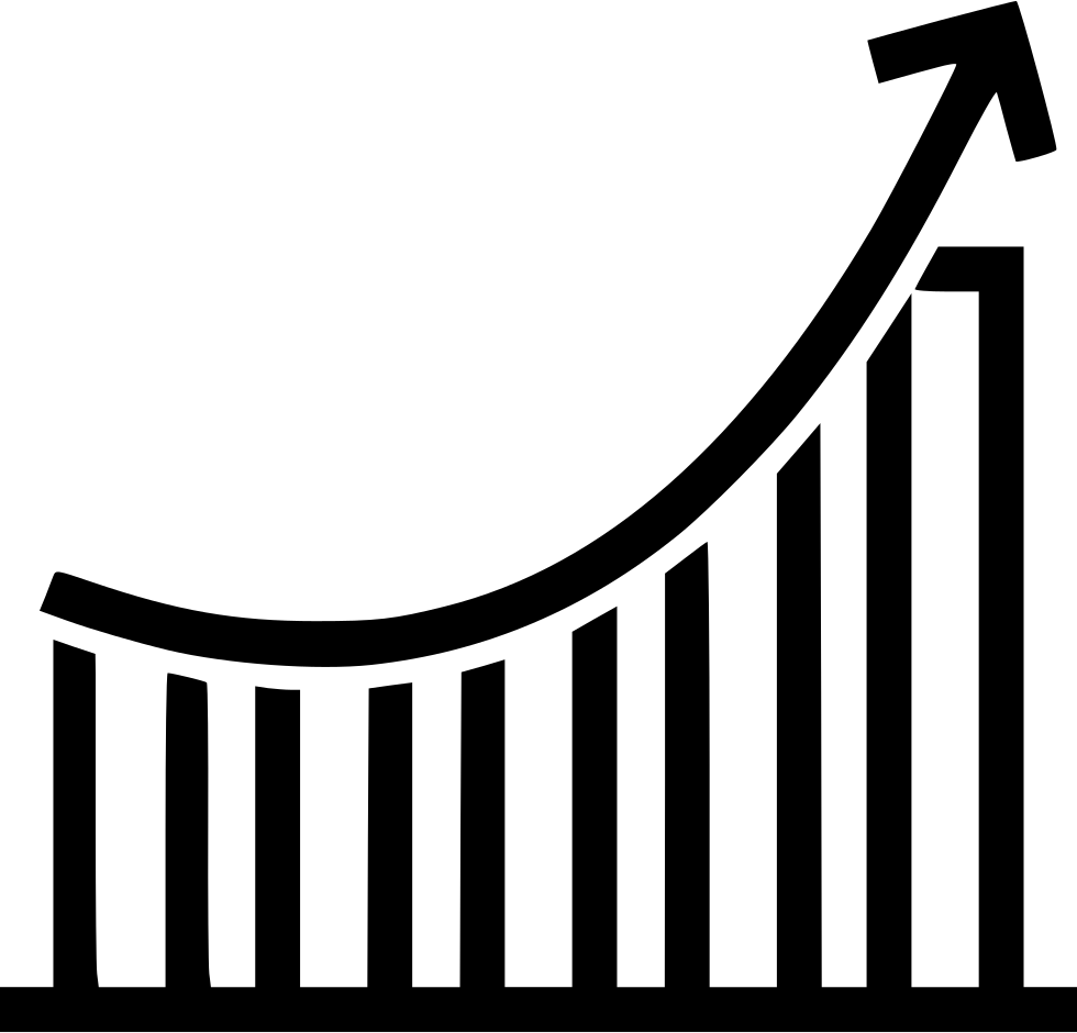 Increasing Graph Comments Clipart (980x940), Png Download
