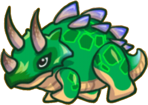 Triceratops Clipart Green - Png Download (640x480), Png Download