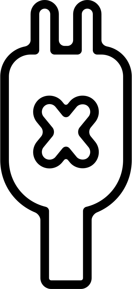 Phone Electrical Plug Connector Comments Clipart (448x980), Png Download