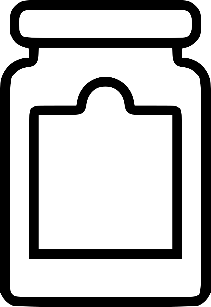 Jam Jar Comments Clipart (674x980), Png Download