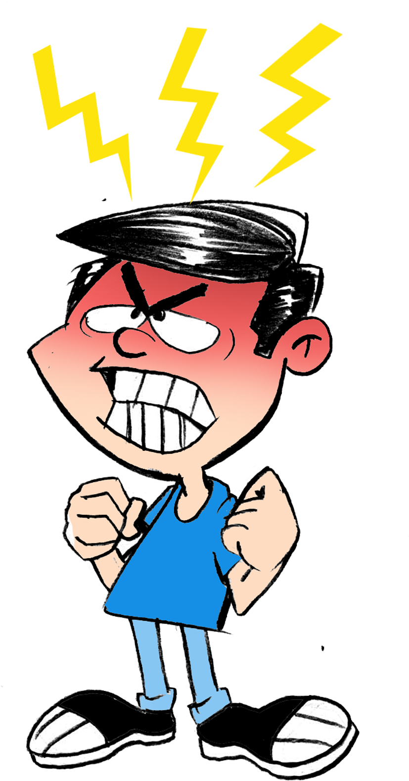 Angry Learning Spanish, Real Madrid, Gestalt Therapy, Clipart (1014x1616), Png Download