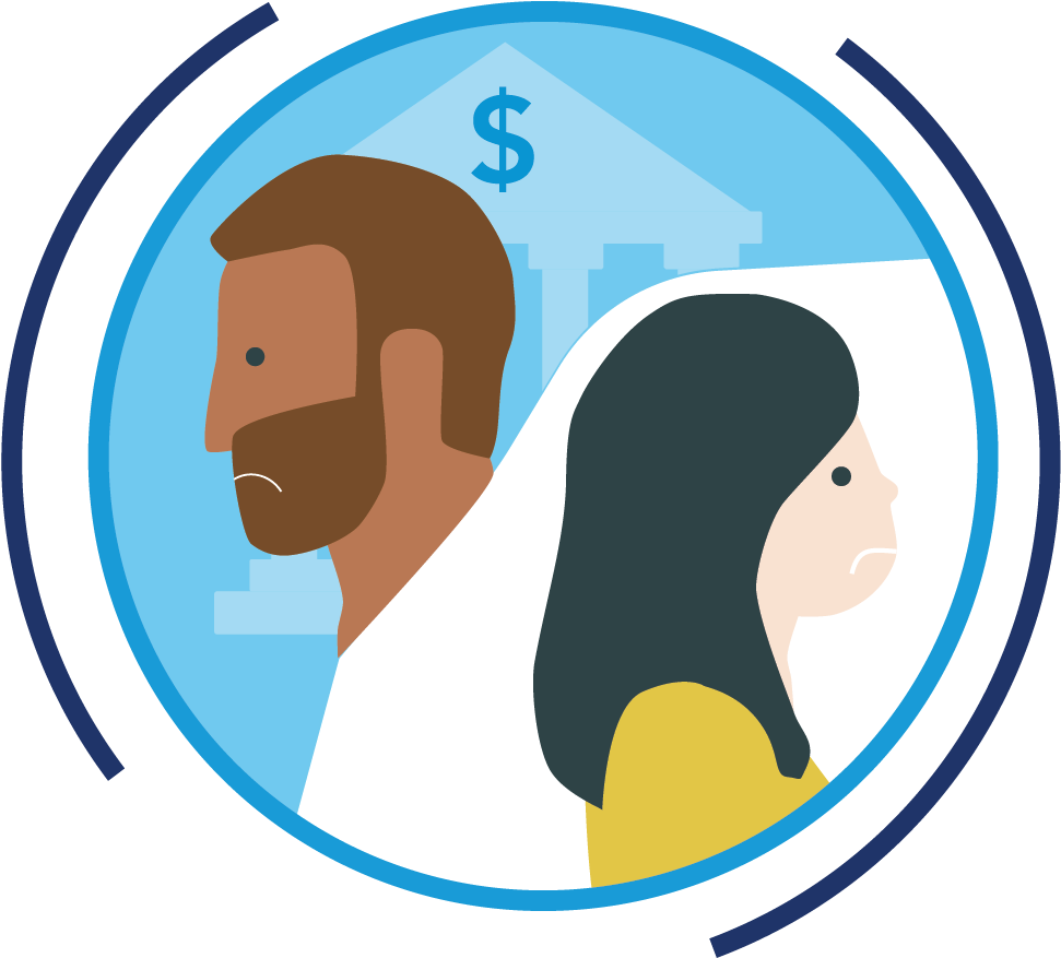 Lack Of Trusted Relationships Between People And Financial Clipart (1209x1209), Png Download