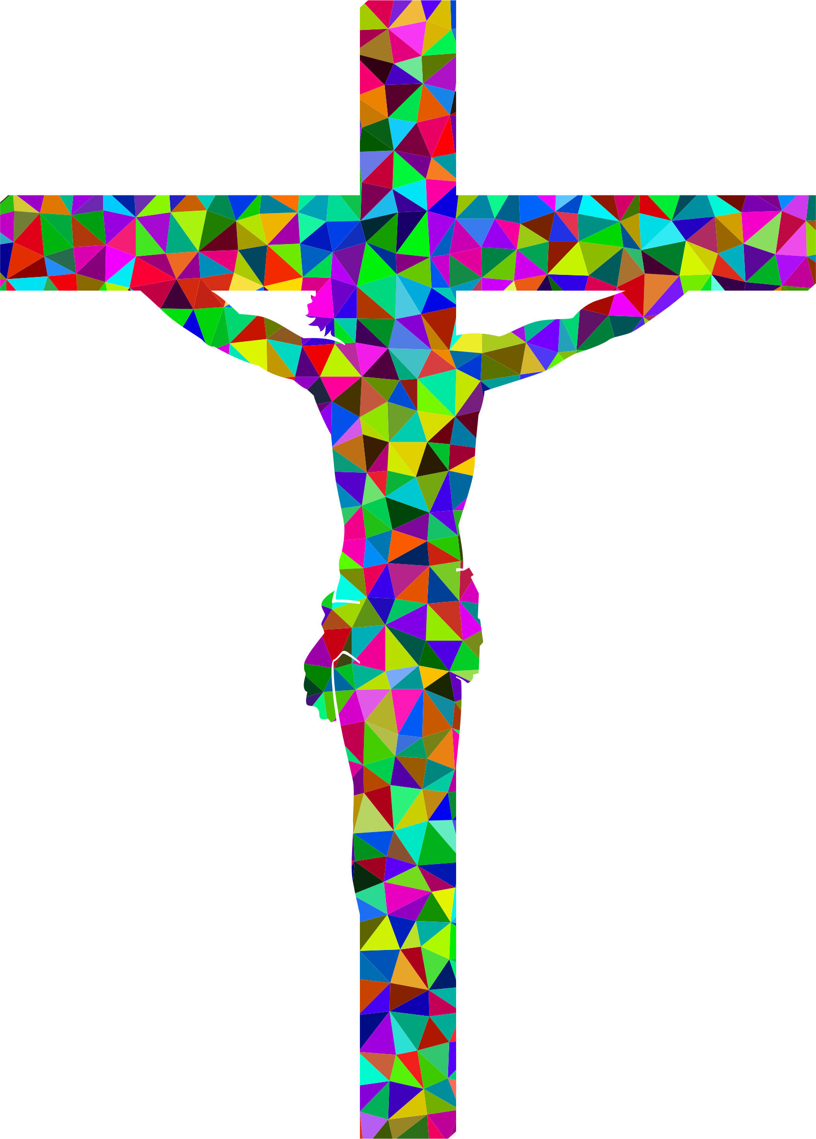 Crucifix Clipart Basic Cross - Png Download (1664x2320), Png Download
