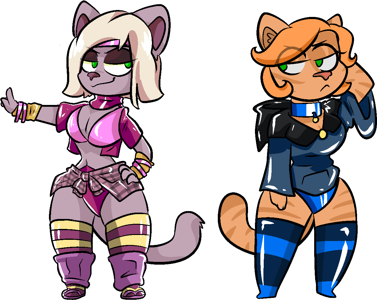 The Rubber Devils, Claire And Blaire Clipart (1341x1054), Png Download