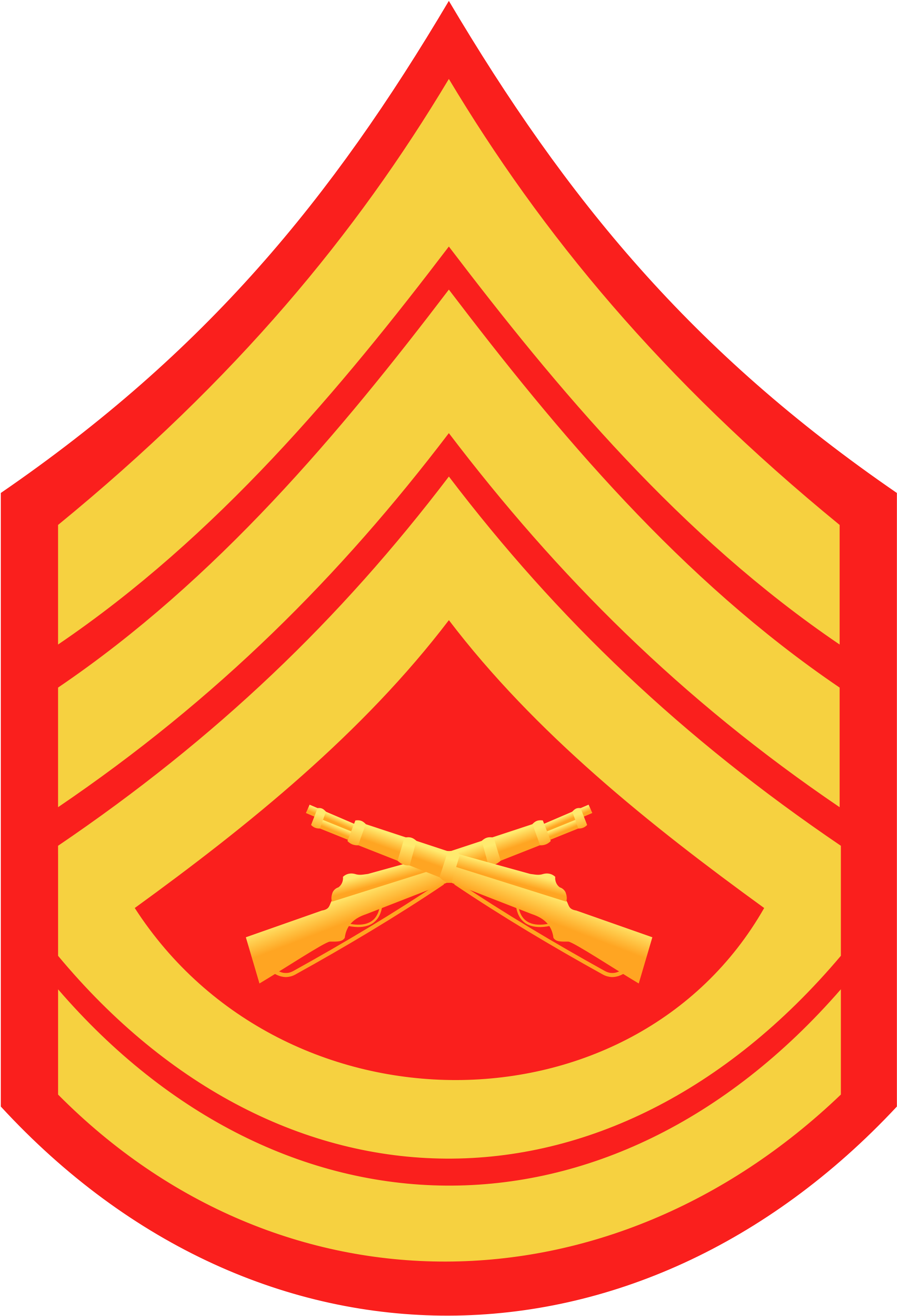 Us Marine E-7 Gunnery Sergeant Emblem Edible Icing Clipart (2000x2926), Png Download