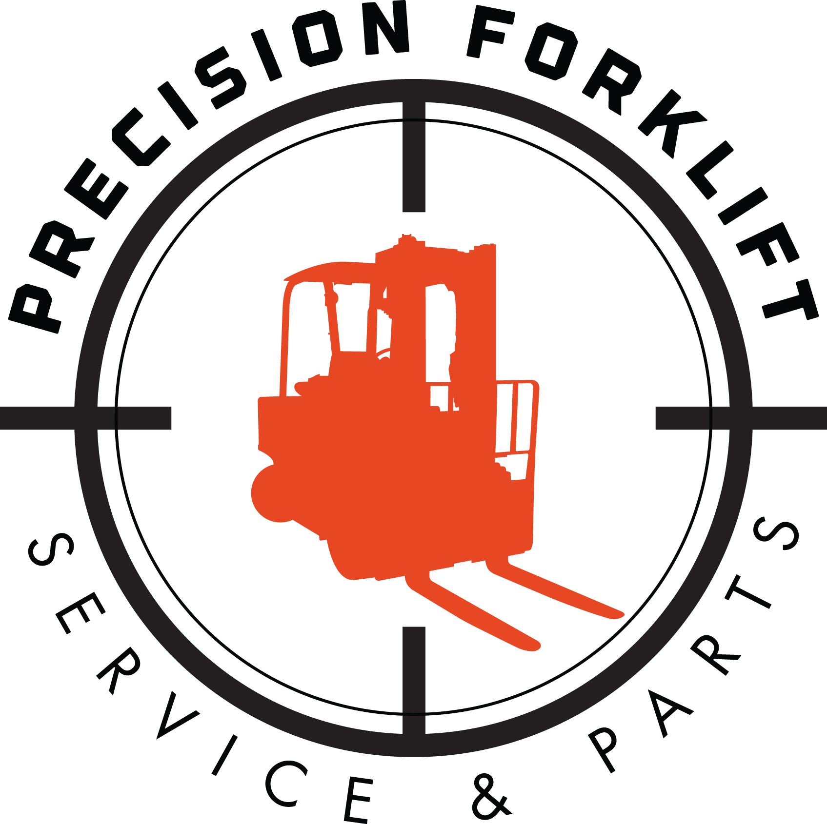 Precision Forklift Service And Parts Clipart (1695x1690), Png Download