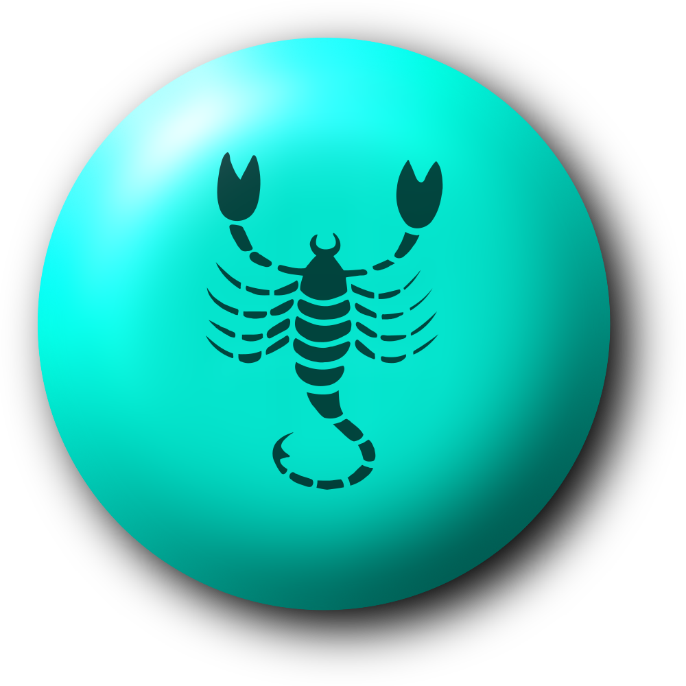 Scorpio Drawing Clipart (1000x1000), Png Download