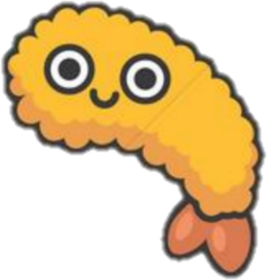 Freetoedit Shrimp Cartoon Food Happy Cartoonfood Clipart (1024x1074), Png Download