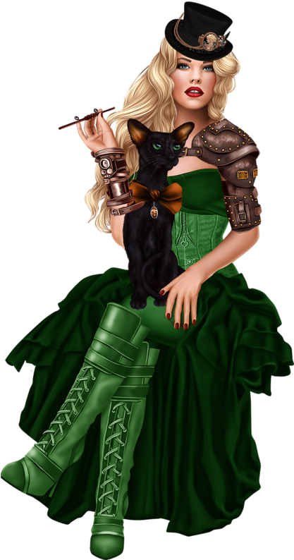 Tubes 3d Artist Yuki Pirates, Clip Art, Steampunk - Png Download (416x800), Png Download