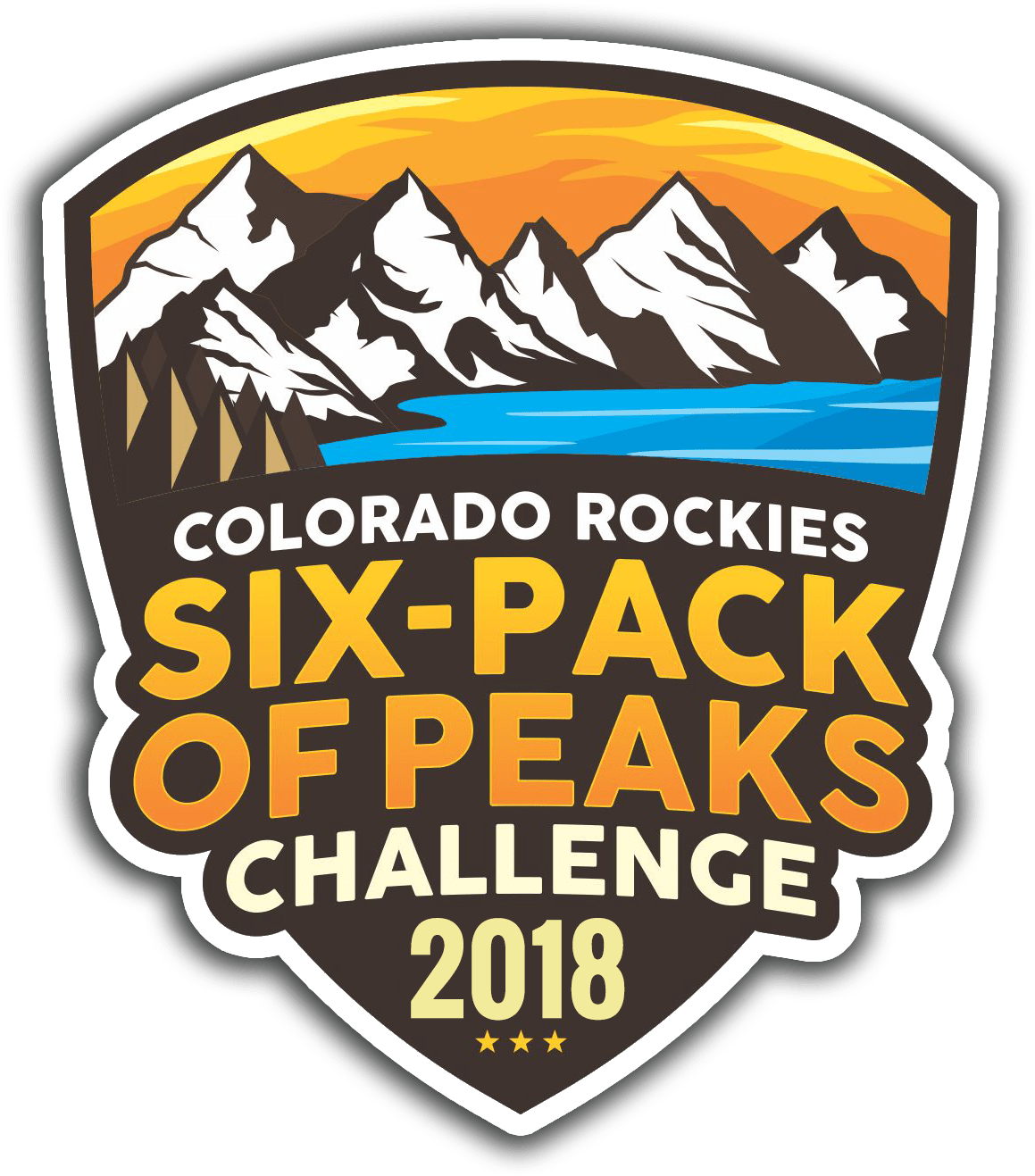 Colorado Rockies Six-pack Of Peaks Challenge Clipart (1362x1362), Png Download