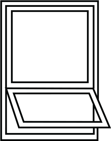 Picture Window Over Hopper Window Clipart (1080x1080), Png Download