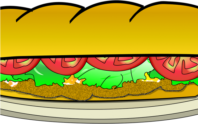Sandwich Clipart Baguette Sandwich - Png Download (640x480), Png Download