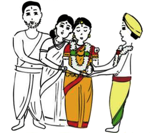 Kanyadaanam Clipart (598x637), Png Download