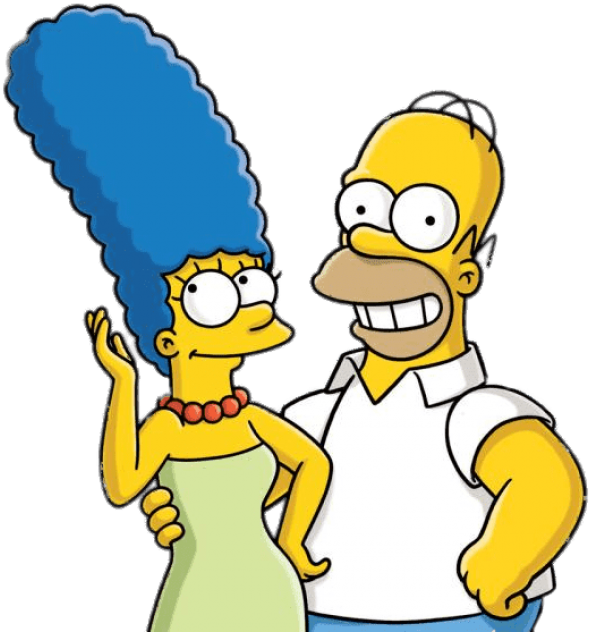 Free Png Download Homer And Marge Simpson Clipart Png Transparent Png (850x634), Png Download