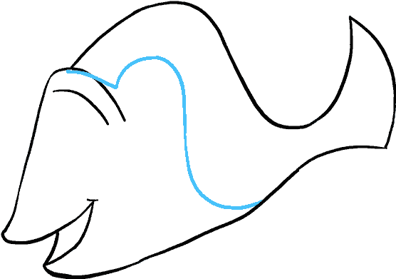 How To Draw Dory Clipart (678x600), Png Download