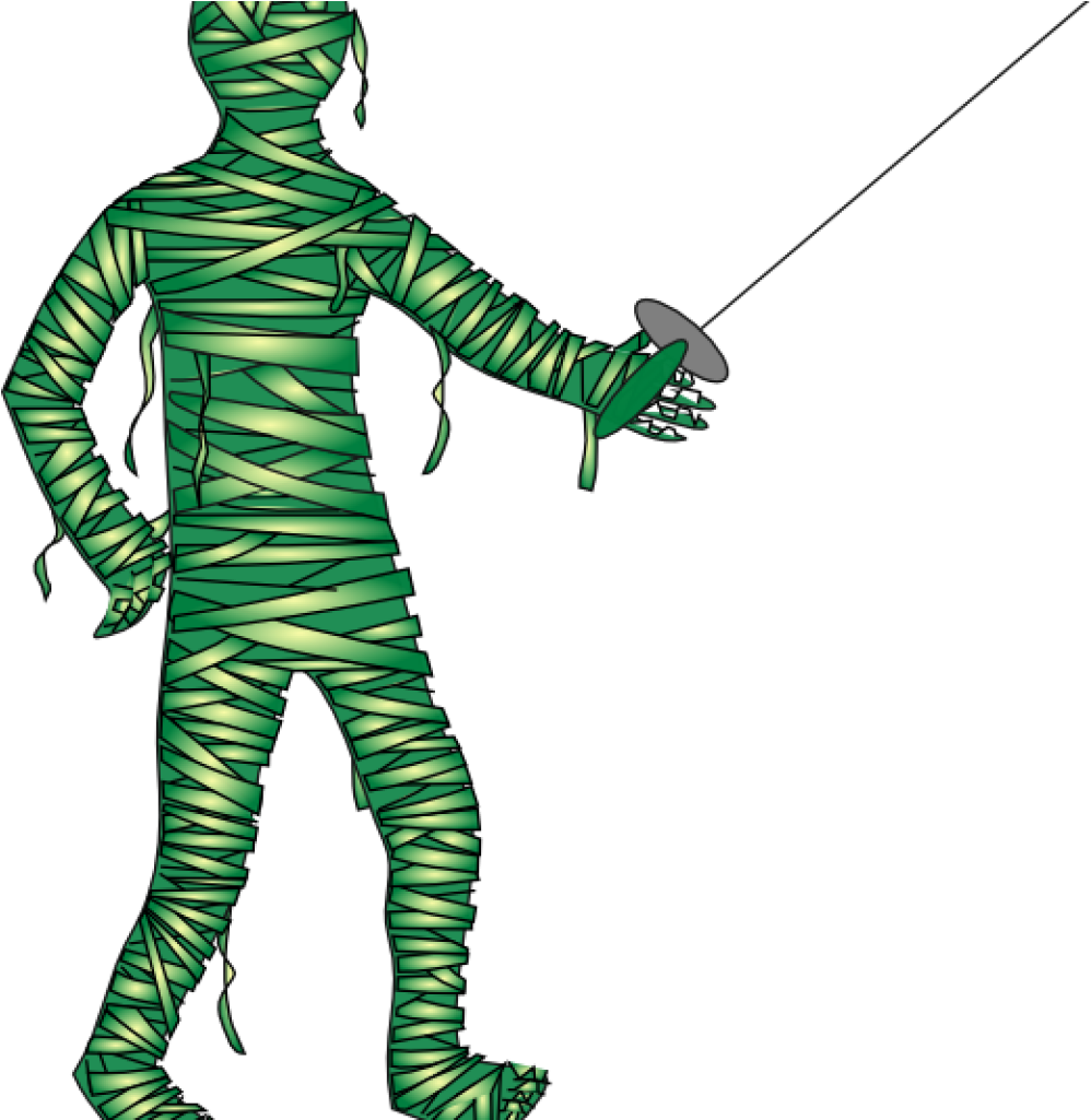 Mummy Clip Art Green Fencing Mummy Clip Art At Clker - Png Download (1024x1024), Png Download