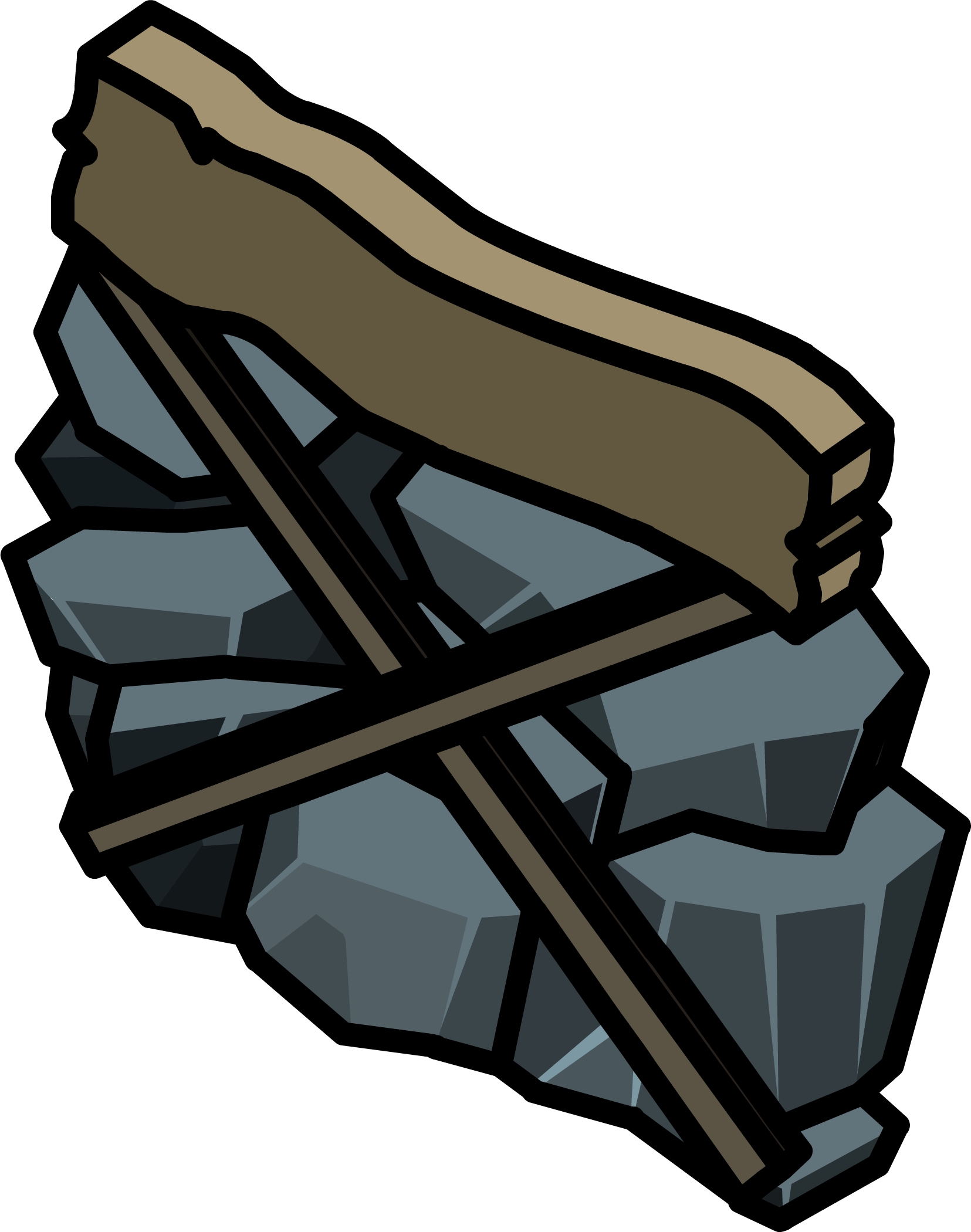Abandoned Mine Wall Clipart (1655x2100), Png Download