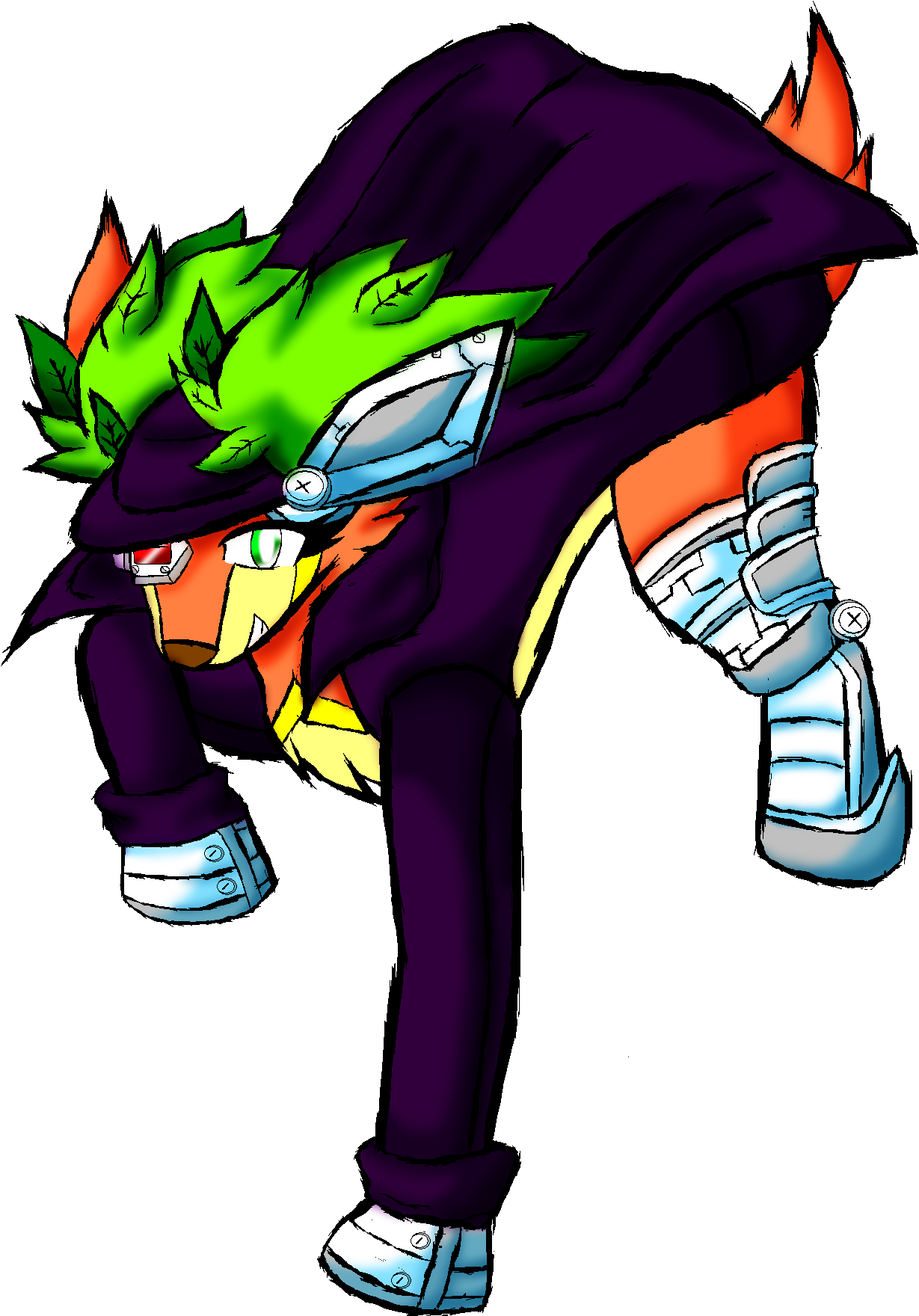 Tpp Blackdragon Slaying Cyborg Deer Thing Clipart (1378x1847), Png Download