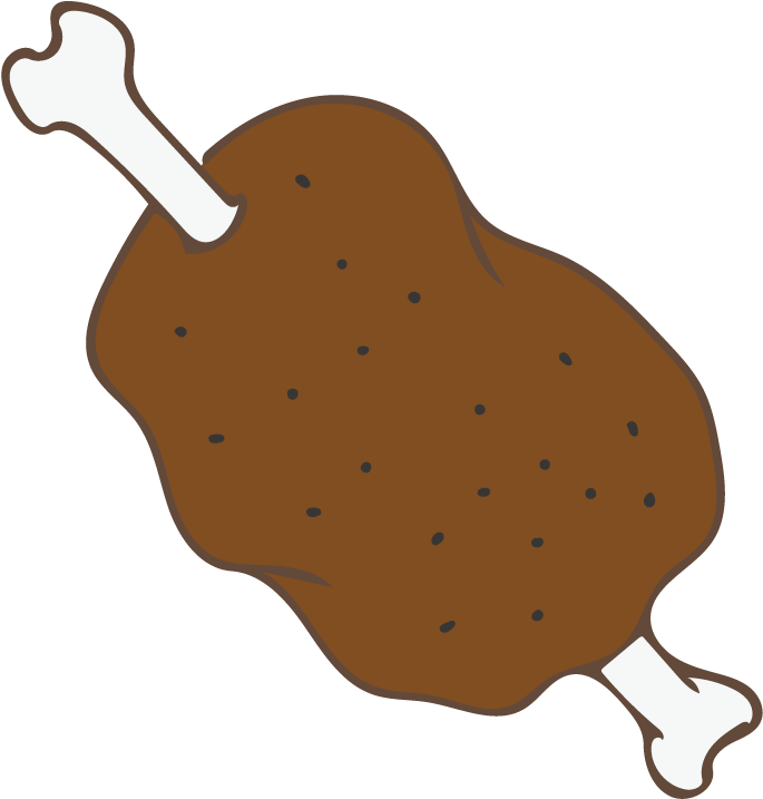 Meat With Bone Clipart (842x842), Png Download
