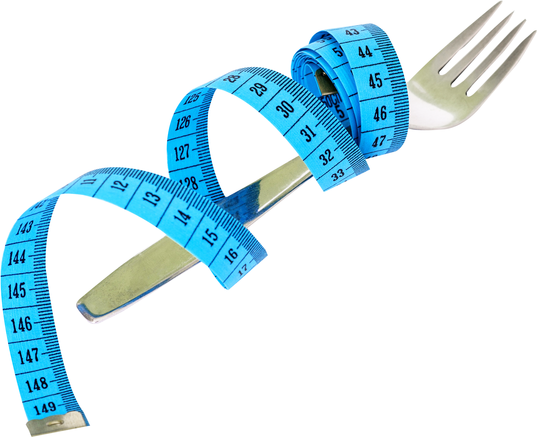 Fork And Measuring Tape Png T Clipart (800x658), Png Download