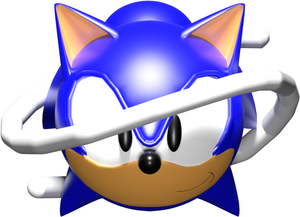 Sonic Saturn Logo Recreation Clipart (1000x1000), Png Download