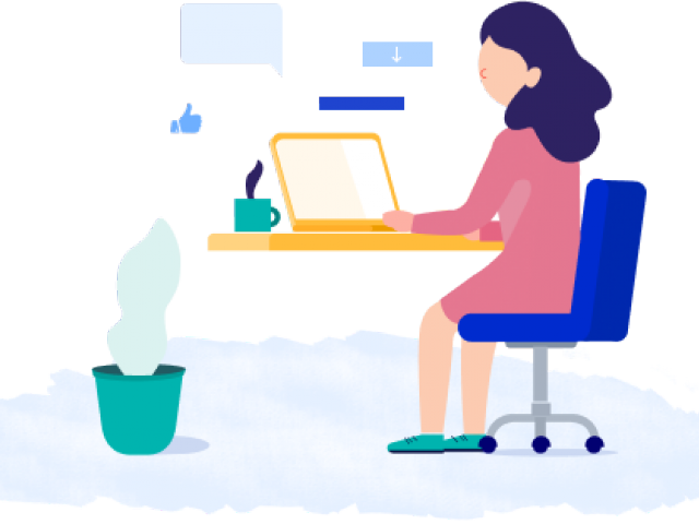 Desk Clipart Author - Png Download (640x480), Png Download