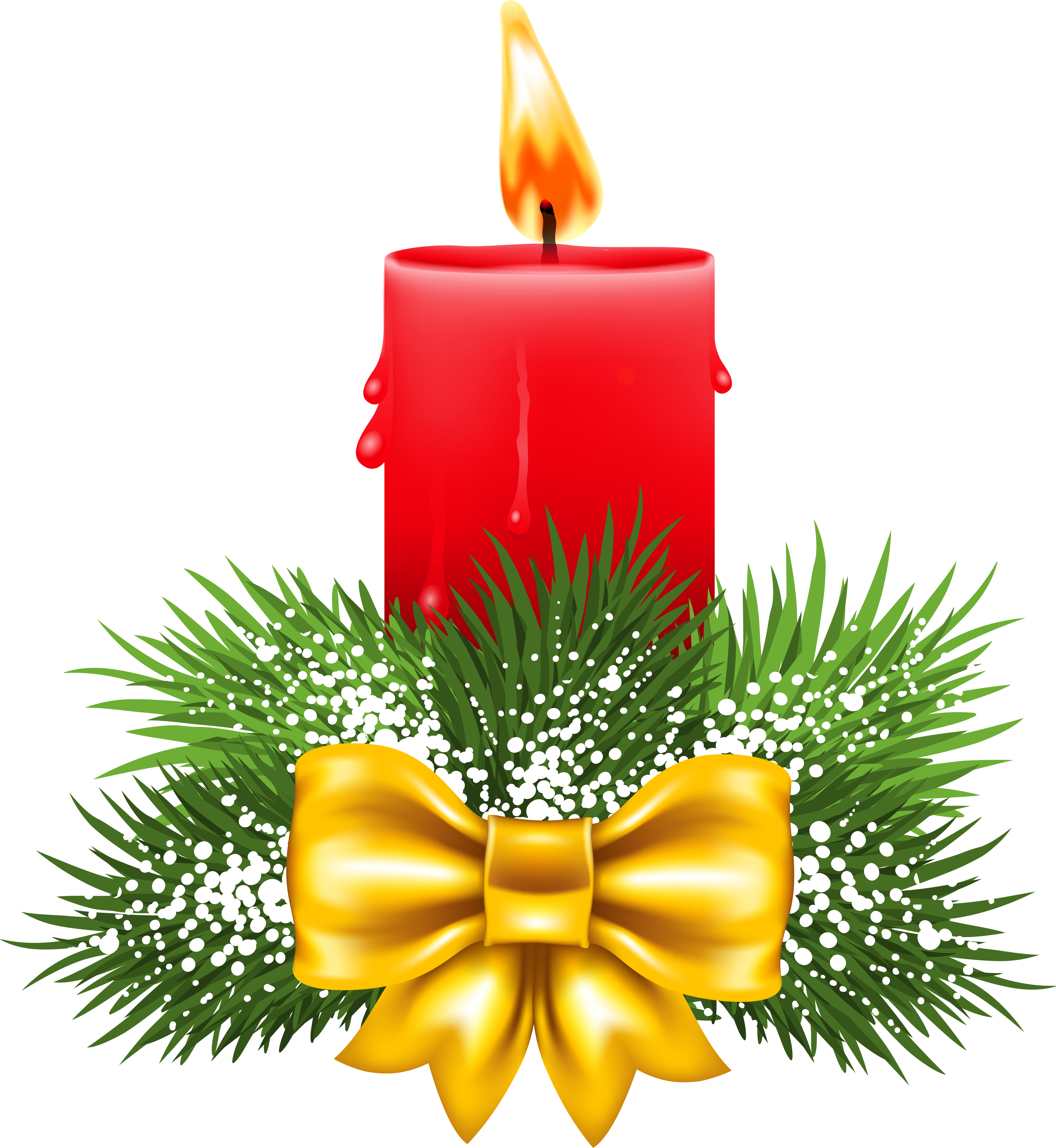 Transparent Christmas Red Candle Png Clipart (4548x4942), Png Download