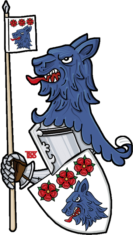 Ocbellenville Armorial Style Coat Of Arms & Banner Clipart (493x800), Png Download