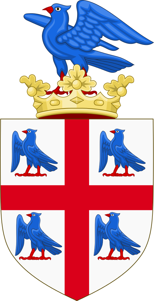 Arms And Crest Of The College Of Arms Clipart (503x985), Png Download