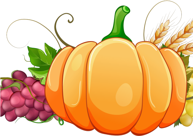 Pumpkin Clipart Row - Png Download (640x480), Png Download