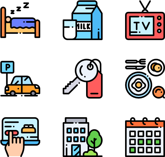 Bed & Breakfast Clipart (600x564), Png Download