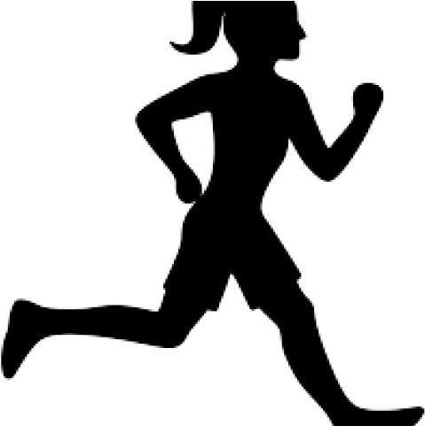 People Silhouette Clipart Runner - Png Download (640x480), Png Download