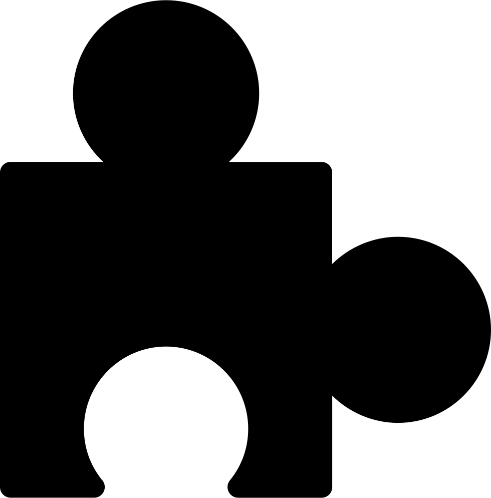 Puzzle Piece Silhouette Comments Clipart (980x994), Png Download