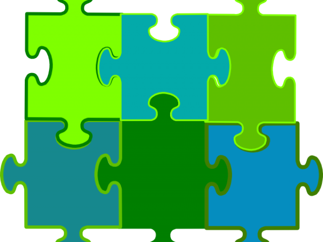 Teal Clipart Puzzle Piece - Png Download (640x480), Png Download