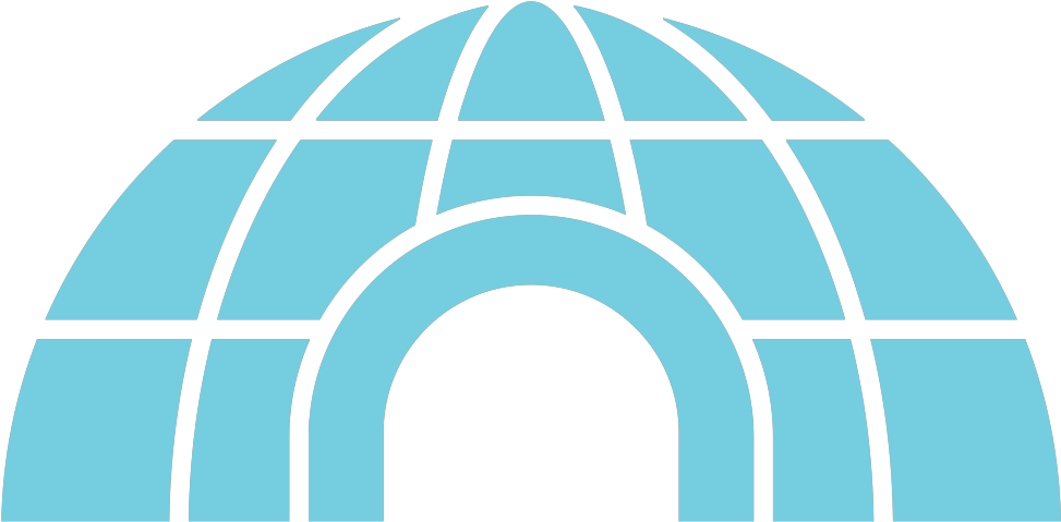 Blue-igloo Clipart (1056x564), Png Download