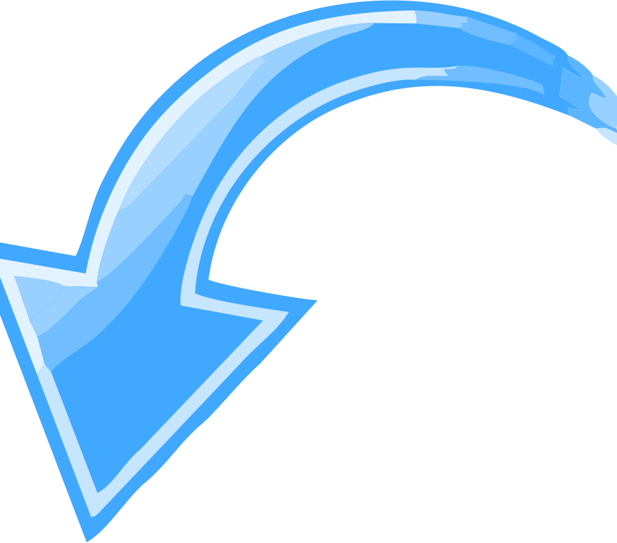 Arrow pointing