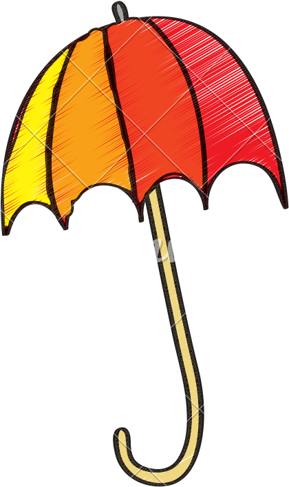 Umbrella Clip Colored - Png Download (800x800), Png Download