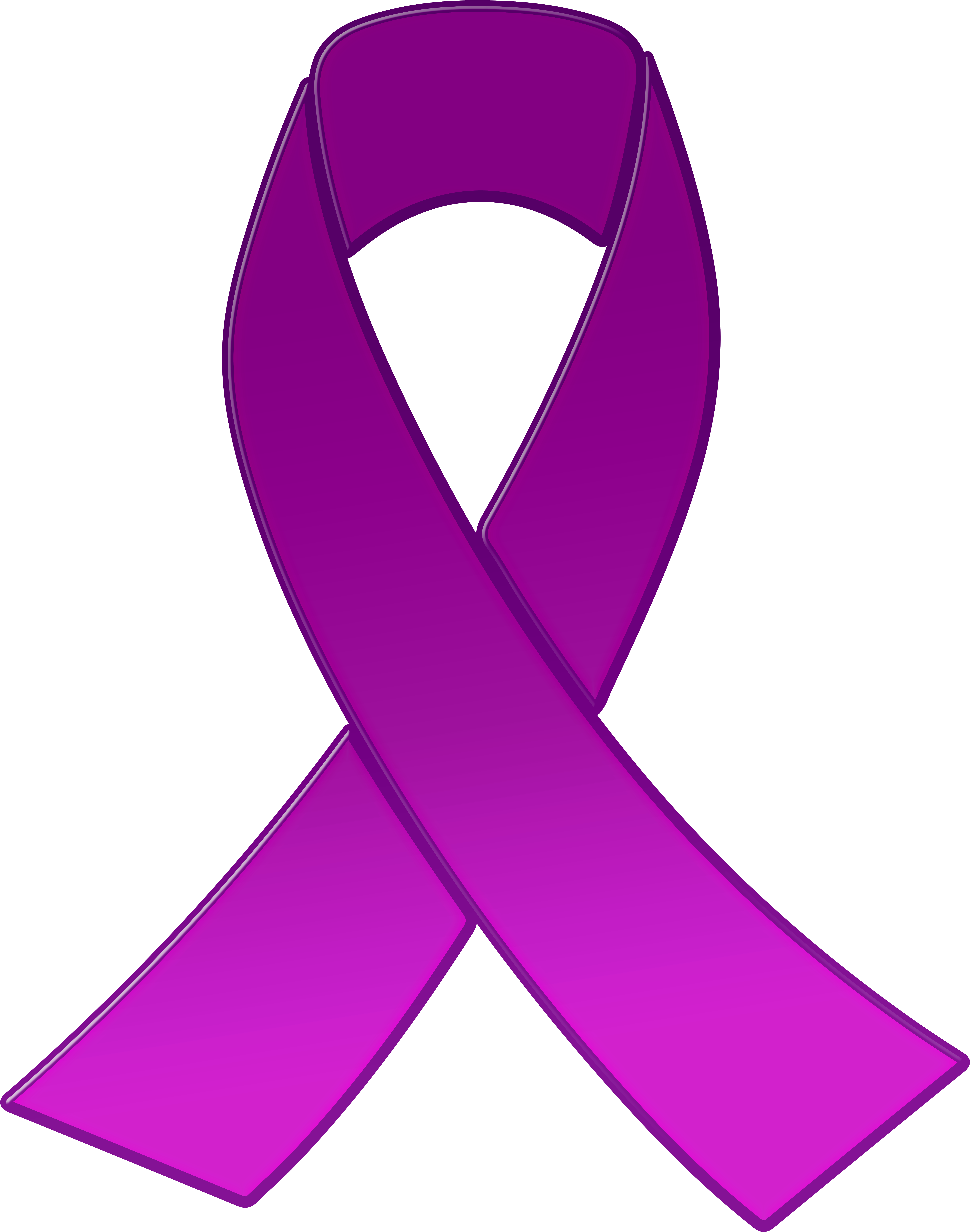 Purple Awareness Ribbon Png Clipart Transparent Png (6335x8000), Png Download