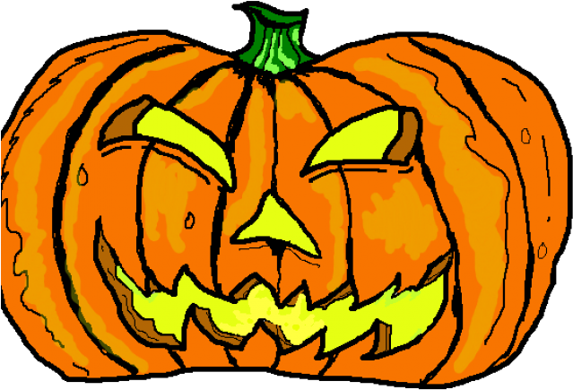 Creepy Clipart Jack O Lantern - Png Download (640x480), Png Download