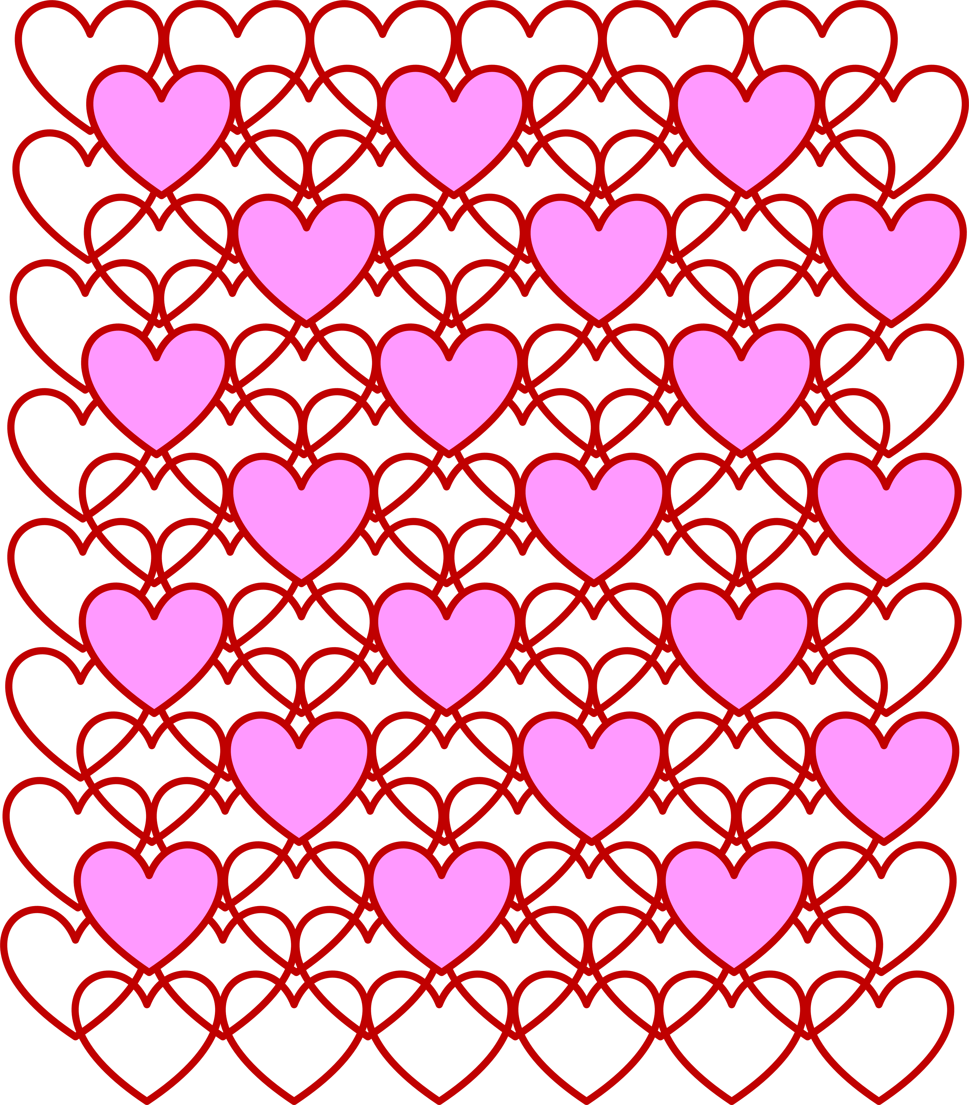Valentine S Day Valentine Hearts 1186983 Clipart (3242x3694), Png Download
