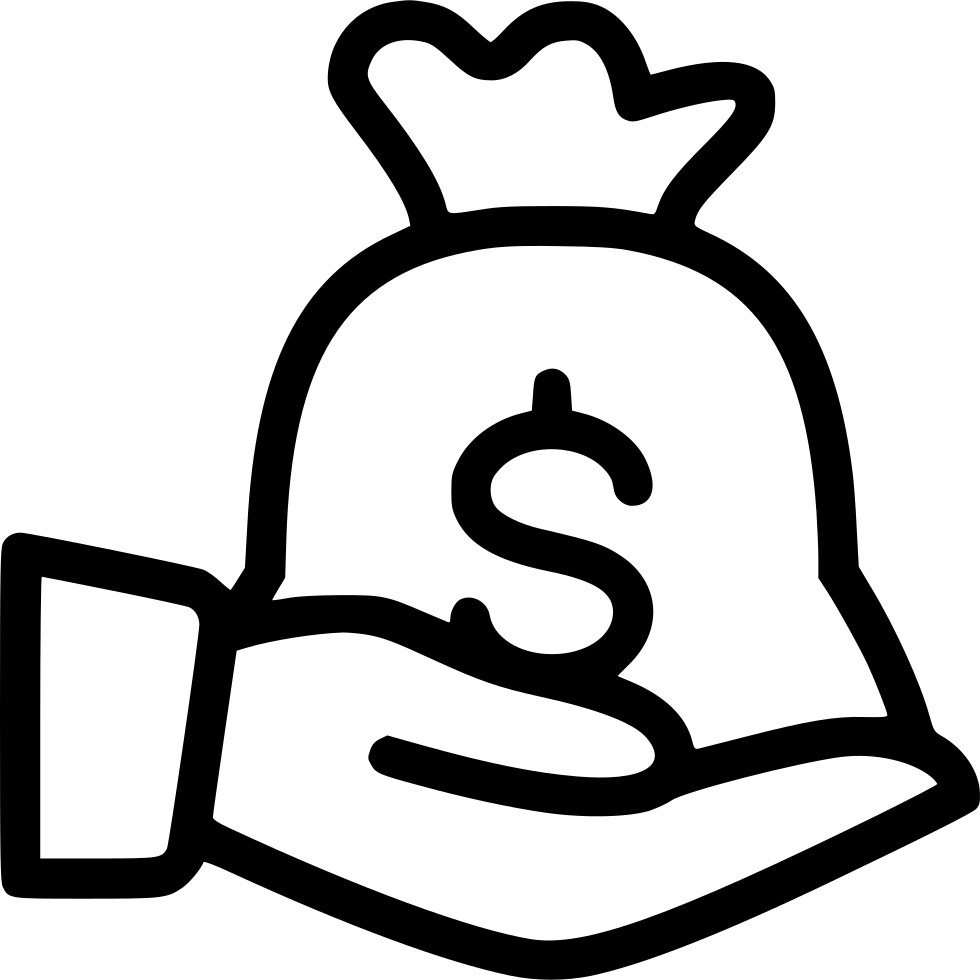 Hold Money Bag Comments Clipart (980x980), Png Download