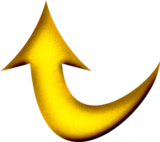 Arrow Curved Up Clipart (591x591), Png Download