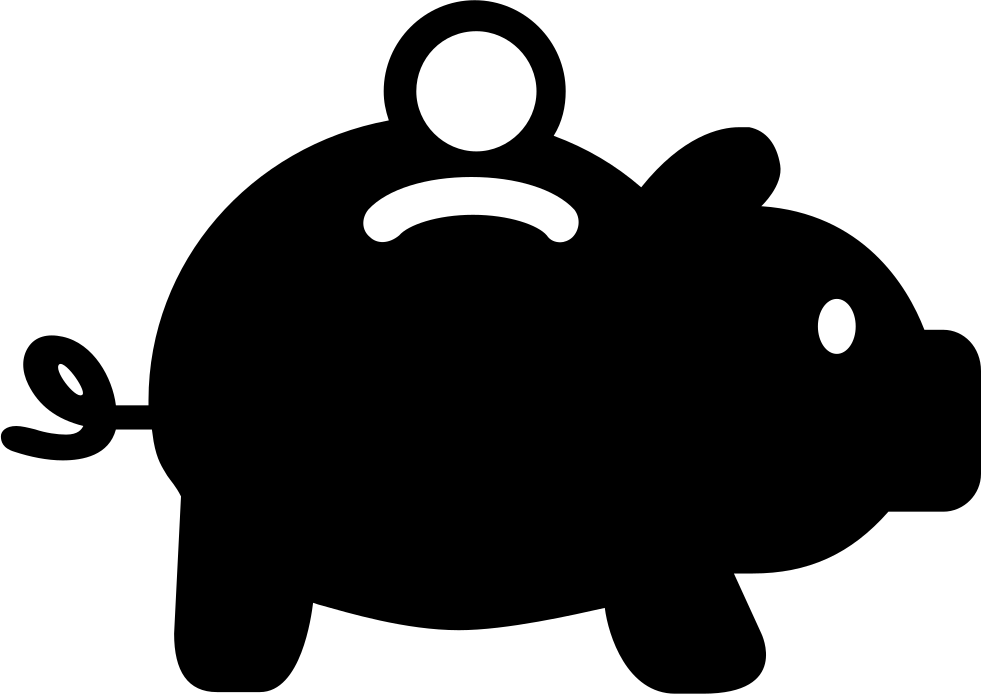 Piggy Bank With Coin Comments Clipart (981x694), Png Download