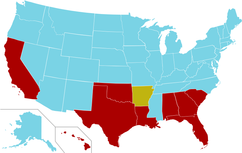 Map Of The Usa Clipart Svg - Png Download (800x495), Png Download