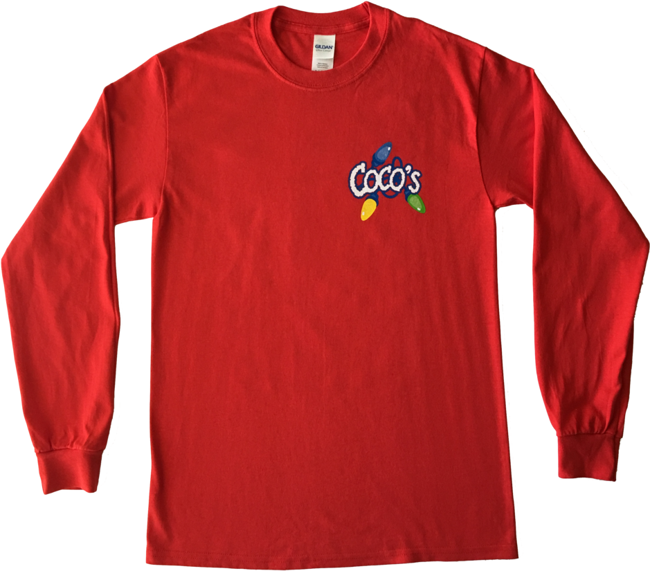 Christmas T Shirt Long Sleeve Clipart (1000x873), Png Download