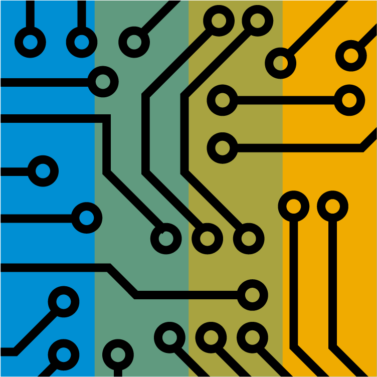 Circuit Board Blue Clipart (1001x1001), Png Download